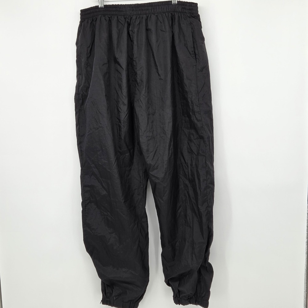 Vintage Members Only All Points Black track Pants 80s Breakdancing Size M